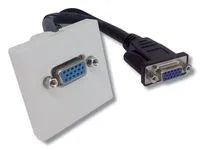 Connecteur électronique plastron vga 2.0 f/f cordon 20CM – vue 2