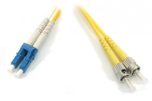 Cordon fibre optique jar. fo 9/125 st/lc duplex lsoh