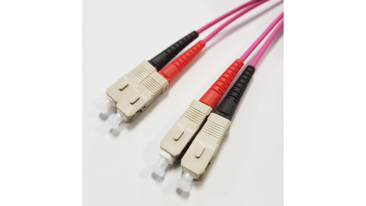 Cordon fibre optique jar. fo 50/125 sc/sc duplex OM4