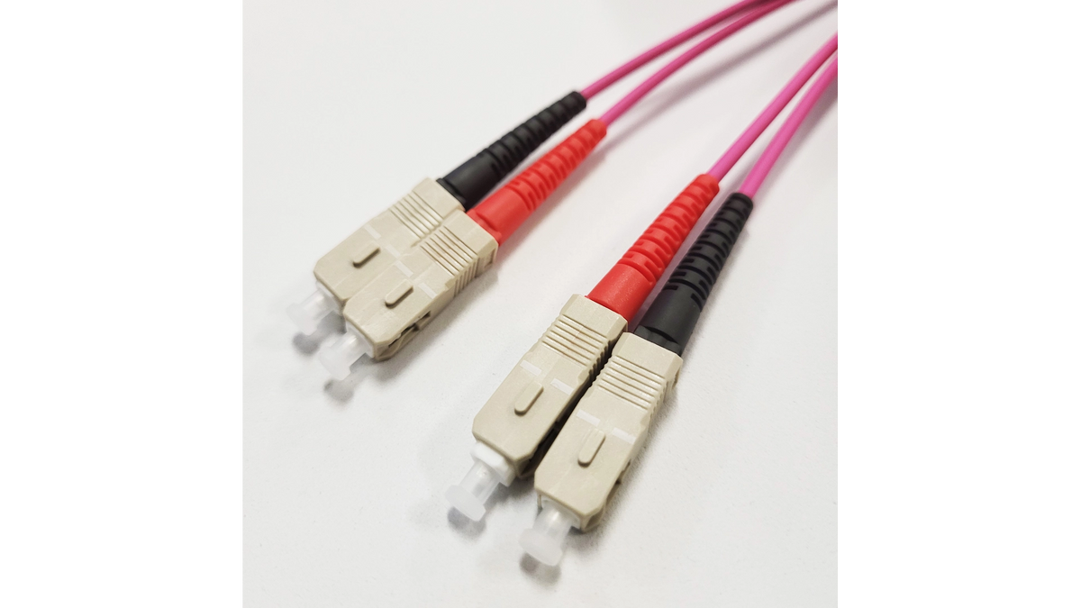 Cordon fibre optique jar. fo 50/125 sc/sc duplex OM4 – vue 9