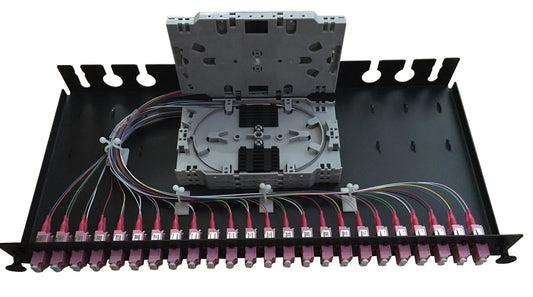TIROIR 48FO- 24 LC DUPLEX 50/125 OM4 PRE-CÂBLE, PRET A FUSIONNER