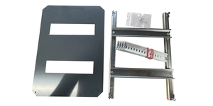 KIT RAIL DIN / CHASSIS ET PLASTRON ISOLANT 2 rangees x 11 modules, dim 400x300x210 – vue 2