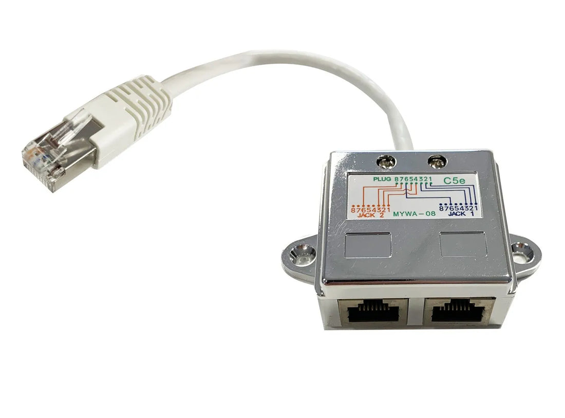 Connecteur électronique dedoubleur eth 10BT RJ45Mx2RJ45F
