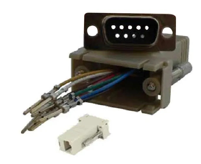 ADAPTATEUR DB09 MALE RJ45 FEMELLE NON BLINDE - A CABLER SOI MÊME
