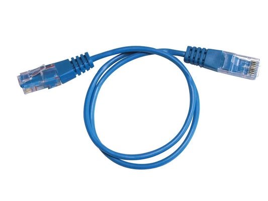 Accessoire téléphonique cordon Cat3 1P RJ45 bleu 50CM, noir