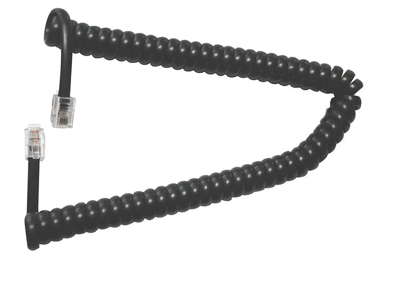 Accessoire téléphonique cordon spirale noir combine tel