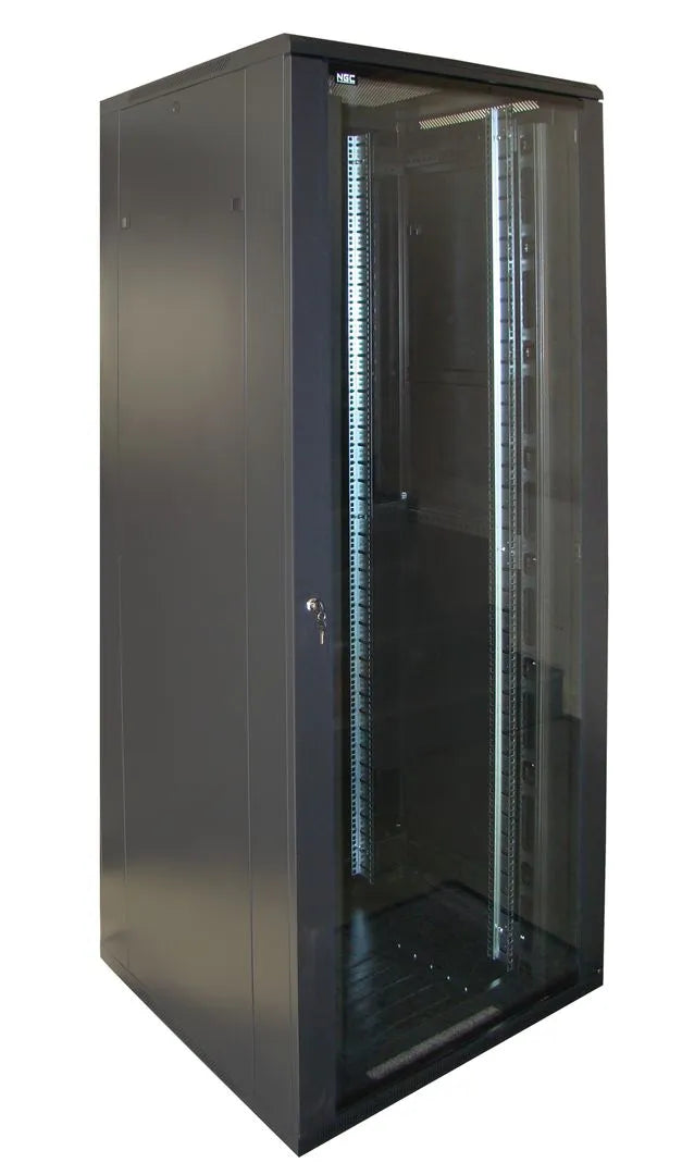 Baie / coffret réseau 42U 600x1000 av vitree ar ajou