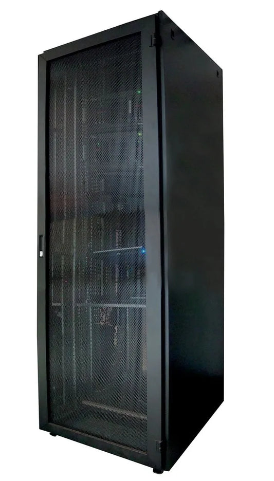 Baie / coffret réseau 42U 600x600 av et ar ajouree
