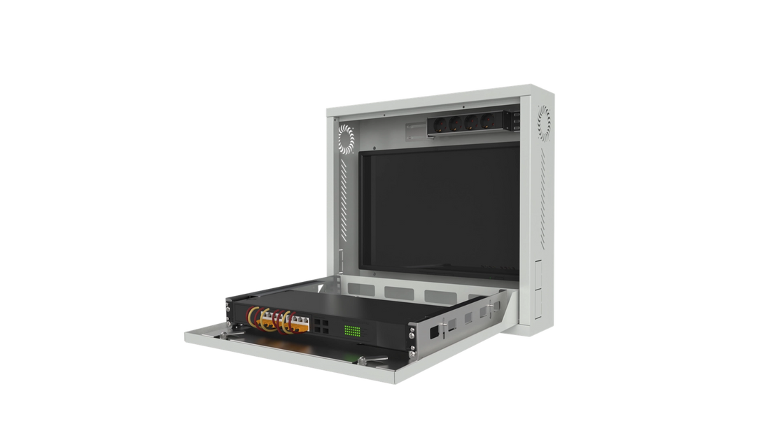 Baie / coffret réseau coffret de sécurité mural DVR 1U