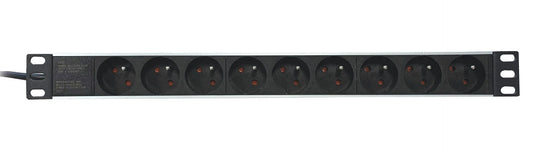 Bloc de distribution électrique PDU bandeau alim 19' 9P câble 1,8M