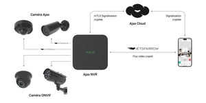 Enregistreur vidéo réseau NVR interface vidéo IP 8 voies jusqu' 4K 100MBPS - bl – vue 6