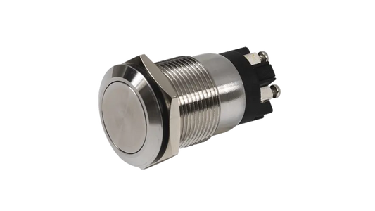 Accessoire de porte bouton poussoir inox 19mm