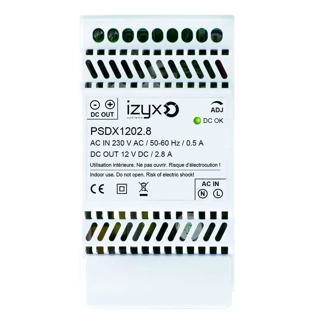 Bloc d'alimentation alim rail din 3M 12V/2,8A