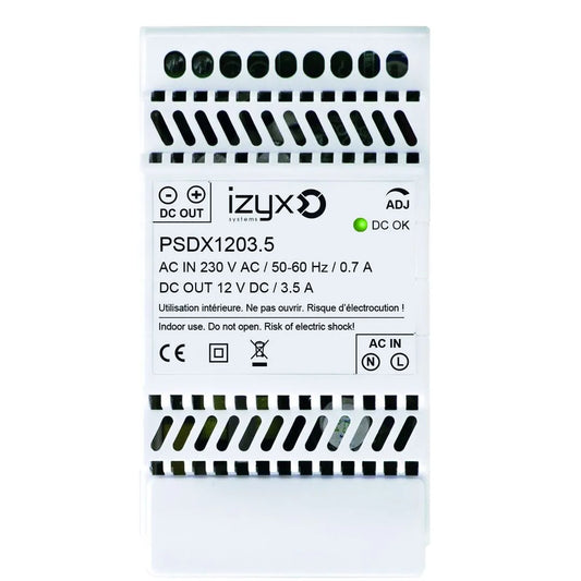 Bloc d'alimentation alim rail din 3M 12V-3,5A