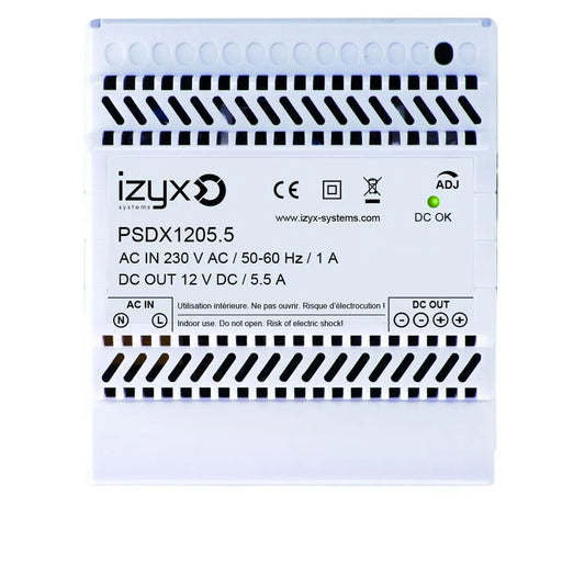 Bloc d'alimentation alim rail din 5M 12V-5,5A
