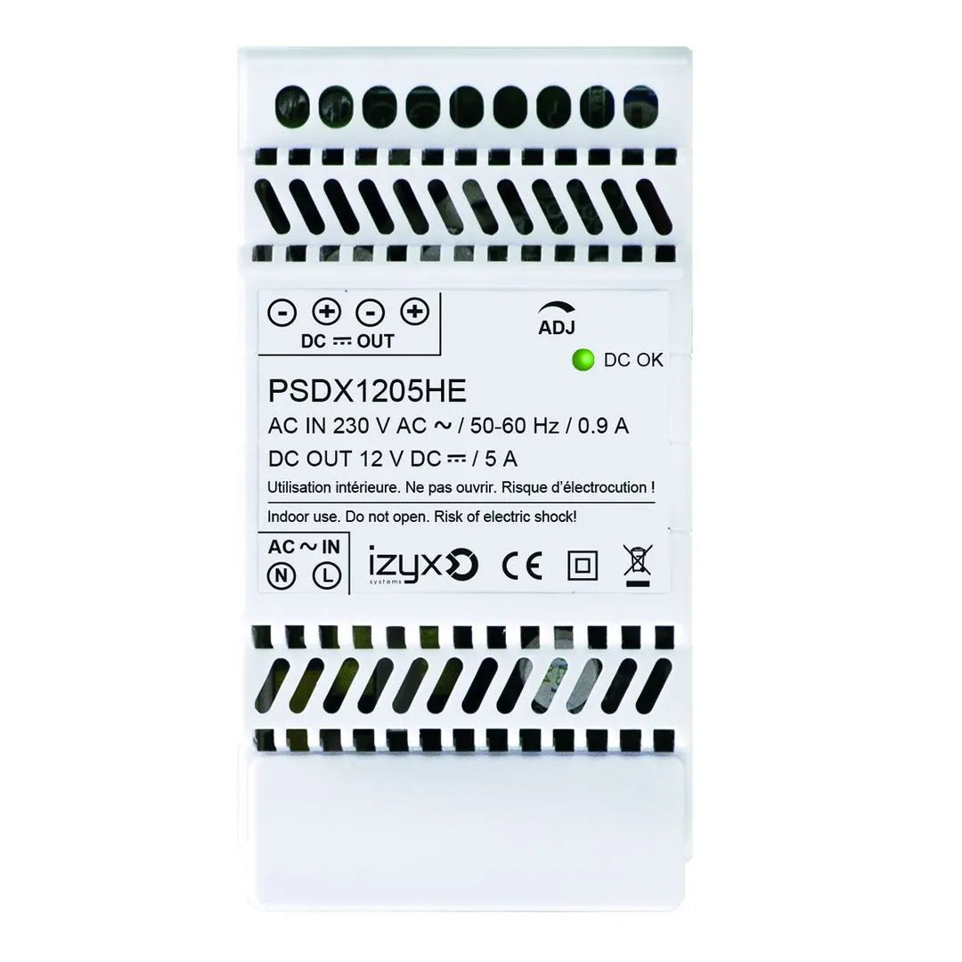 Bloc d'alimentation alim rail din 3M 12V-5A