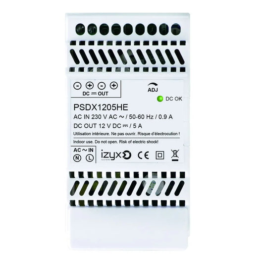 Bloc d'alimentation alim rail din 3M 12V-5A