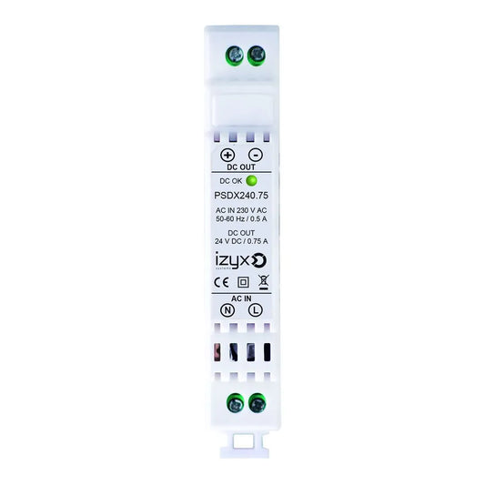 Bloc d'alimentation alim rail din 1M 24V/0,75A
