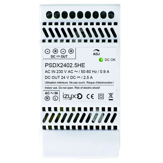 Bloc d'alimentation alim rail din 3M 27,6V-2,5A