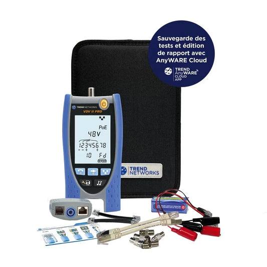 Testeur réseau / électrique vdv ii pro testeur de continuite rj
