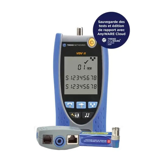Testeur réseau / électrique vdv ii+ testeur de continuite RJ45