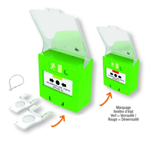 Accessoire de porte dm vert 3 contacts