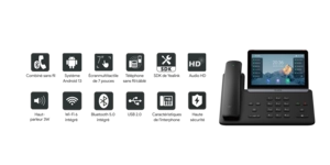 POSTE WIFI/BT SIP AUDIO HD POE / dual band 2.4G/5G Wi-Fi / bluetooth – vue 4