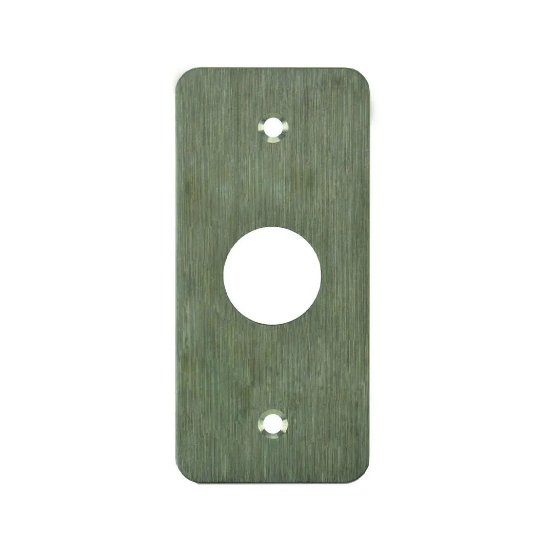 Accessoire de porte plaque inox 019 L39,5 lisse etroite