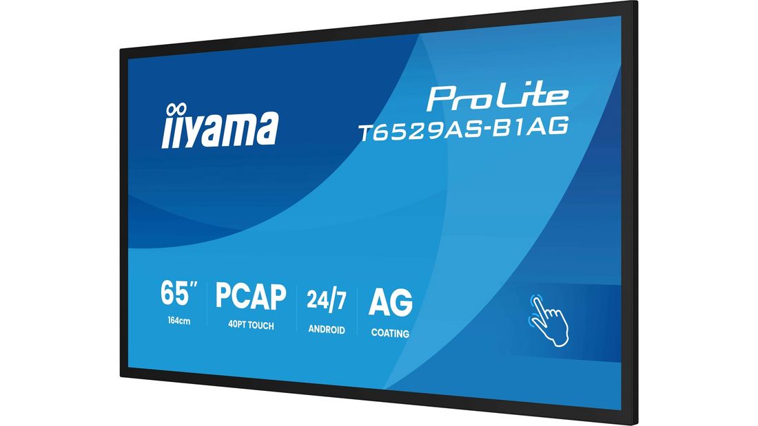 ECRAN 65' TACTILE PRO DALLE VA 4K PCAP Android 14, 4 GB RAM, 32 GB de stockage
