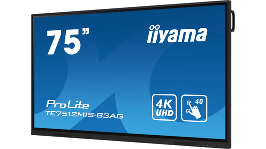 ECRAN TACTILE IR TOUCH 75' ANDROID 1200:1 HP 3xHDMI 1xVGA 1xUSB-C USB HUBx5 8ms