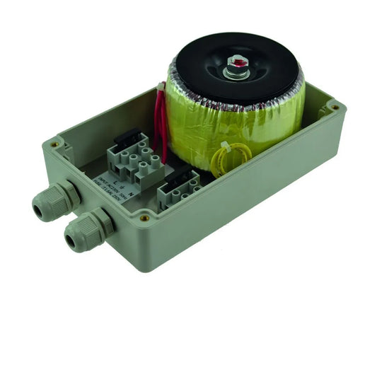 Transformateur / régulateur de tension transf boit IP65 230V/24V/5A