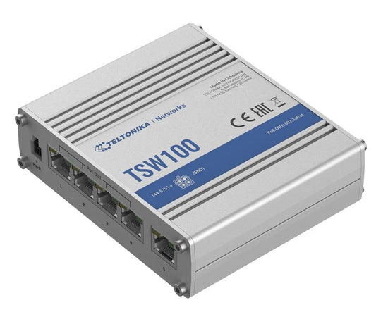 SWITCH INDUSTRIEL 4x10/100/1000 POE +1RJ45 MAX 120W Non manageable