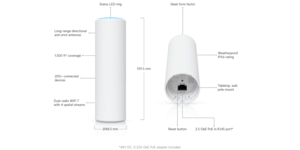Point d'accès Wi-Fi 2,4 GHz/5 GHz/6 GHz 1 x 2.5 GbE RJ45 – vue 3
