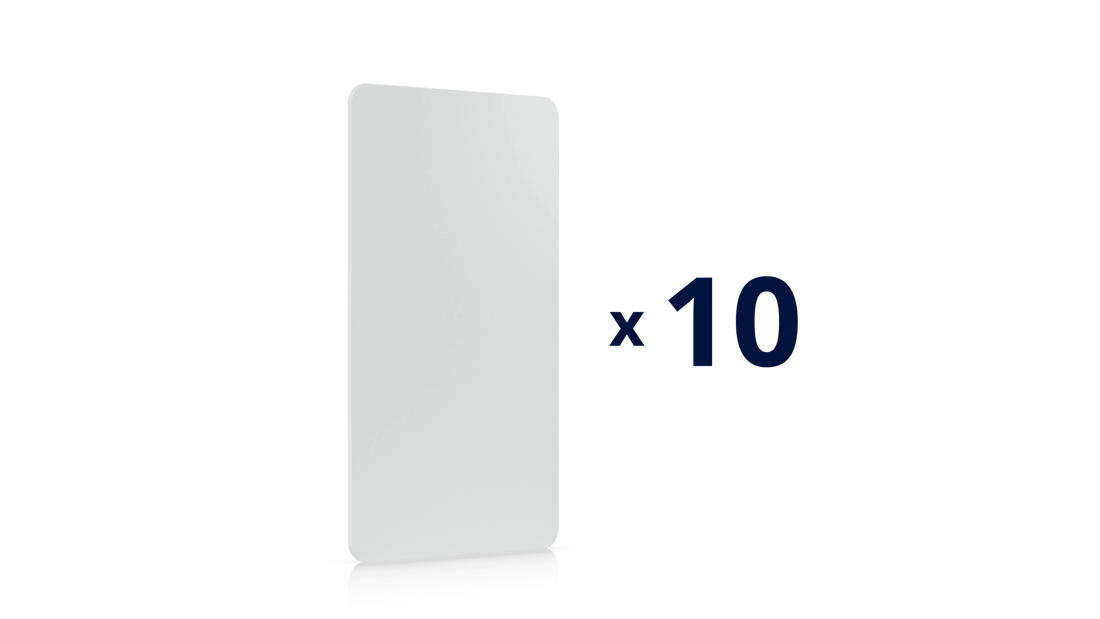 Badge de contrôle d'accès pack de 10 cartes NFC blanches