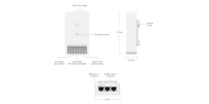 Équipement de contrôle d'accès unifi access hub 1 porte poe++ – vue 5