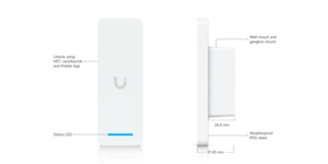 Équipement de contrôle d'accès Lecteur de cartes NFC et badges Unifi – vue 3
