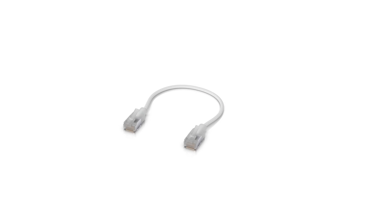 UNIFI PREMIUM PATCH CÂBLE C6A 0,15m BLANC UACC-Câble-Patch-EL-C6A-0.15M-W