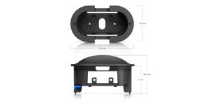 Accessoire pour caméra de vidéosurveillance support montage encastre G6 180 – vue 3