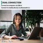 Casque téléphonique dual USB & bluetooth – vue 3
