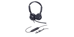CASQUE DUAL TEAMS USB-C/A CASQUE FILAIRE COMPATIBLE TEAMS – UH42DUAL – vue 2