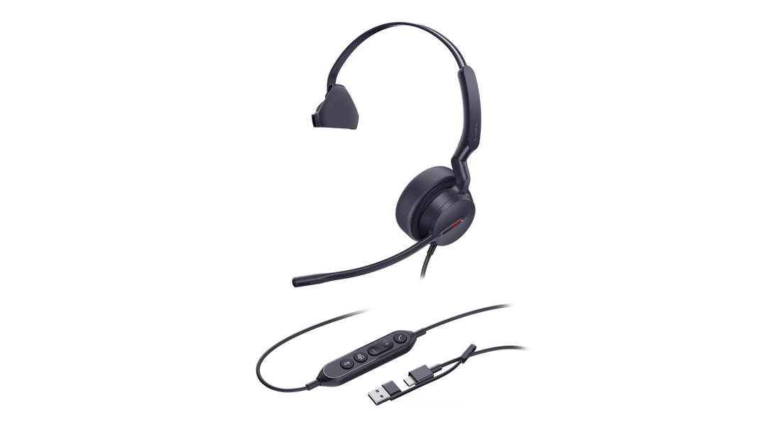 CASQUE MONO TEAMS USB-C/A CASQUE FILAIRE COMPATIBLE TEAMS – UH46MONO
