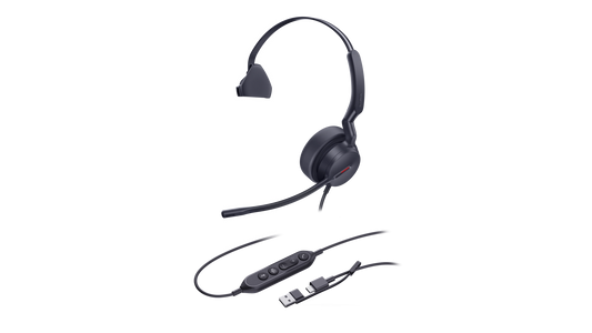 CASQUE MONO TEAMS USB-C/A CASQUE FILAIRE COMPATIBLE TEAMS – UH46MONO