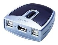 Commutateur KVM commut manuel USB2.0 2 uc A 1 perip – vue 2