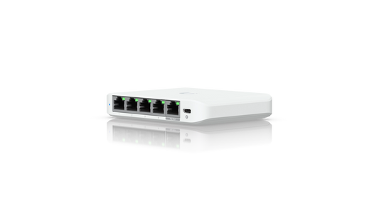 UNIFI SWITCH COMPTACT 5 PORTS 2.5G Alimente en PoE ou adaptateur USB-C