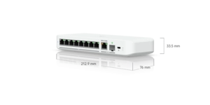 UNIFI SWITCH COMPTACT 8 PORTS 2.5G Alimente en USB-C ou adaptateur PoE+ – vue 4