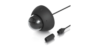 CAMÉRA DOME 4K INT/EXT IR 40m NOIRE Advanced AI : Reconnaissance faciale et plaques – vue 4