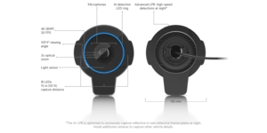 Caméra de vidéosurveillance, noire – vue 3