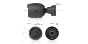 CAMÉRA G6 BULLET INT/EXT 4K POE IR 30M Noire – vue 3