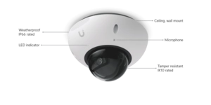 CAMÉRA G6 DOME 4K POE IP66/IK10 IR 30M MICRO NOIRE OBJ FIXE – vue 12