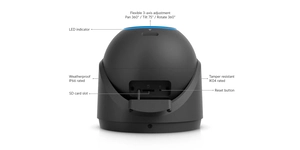 CAMÉRA TURRET G6 4K POE+ IR40M IP66 NOIRE UVC-G6-Pro-Turret-B – vue 4
